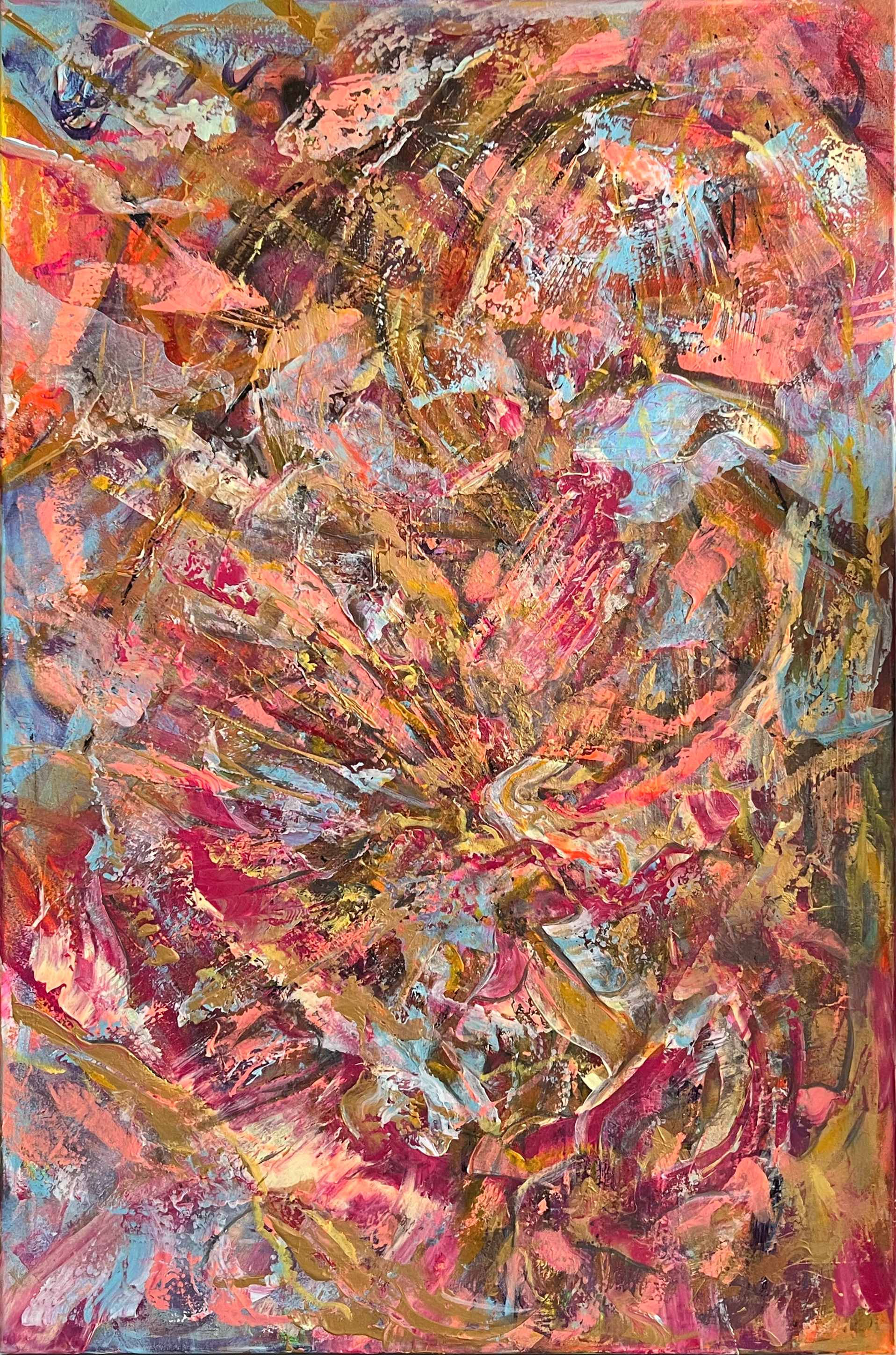 No one dies from love · Acrylic on canvas · 120 × 80 cm · €525