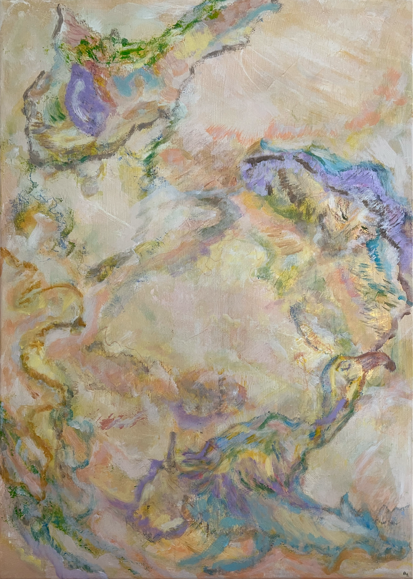 Untitled · mixed media on canvas · 70 × 50 cm · €300