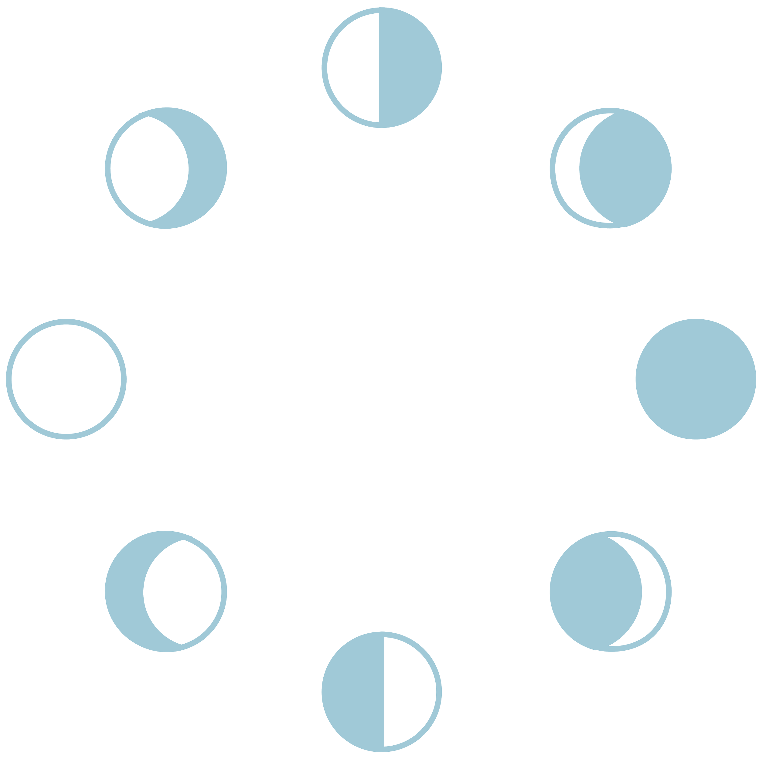 Geometric drawing of an outline square with sections divided by vertical, horizontal, and half circle lines.