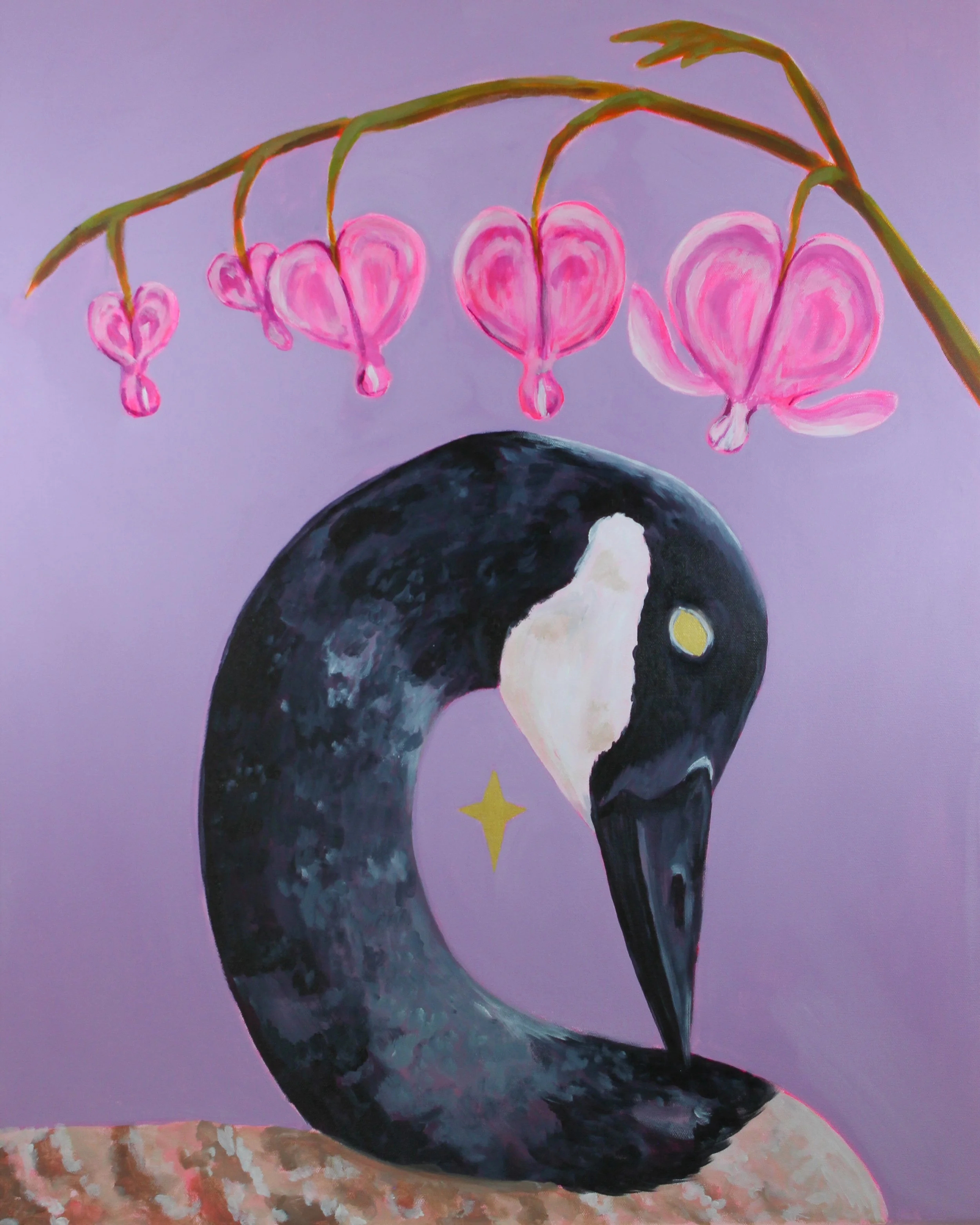 "Inward Heart" Acrylic on Canvas 24x30 2026