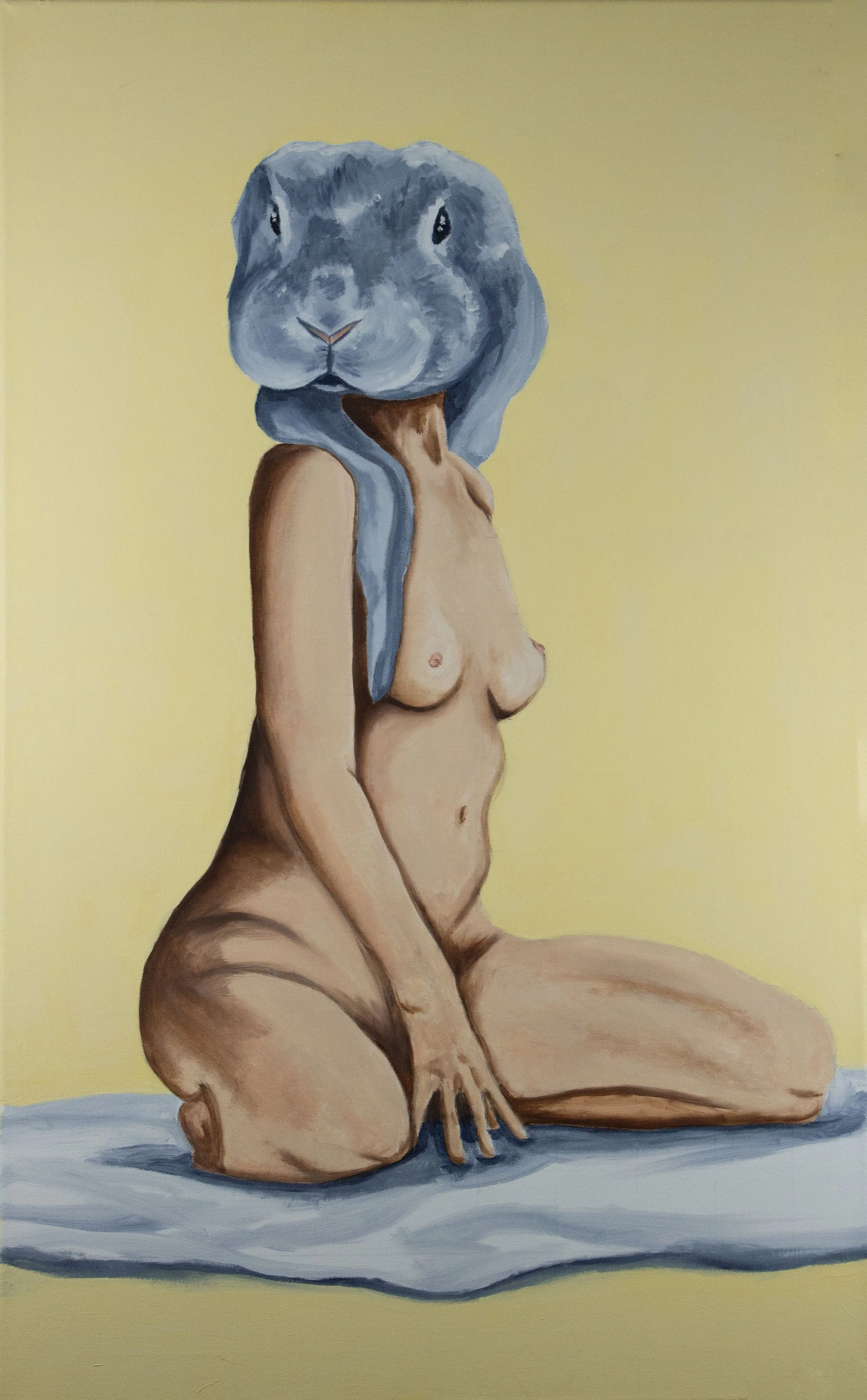"Animal at Heart III" Oil on Canvas 22x26 2023