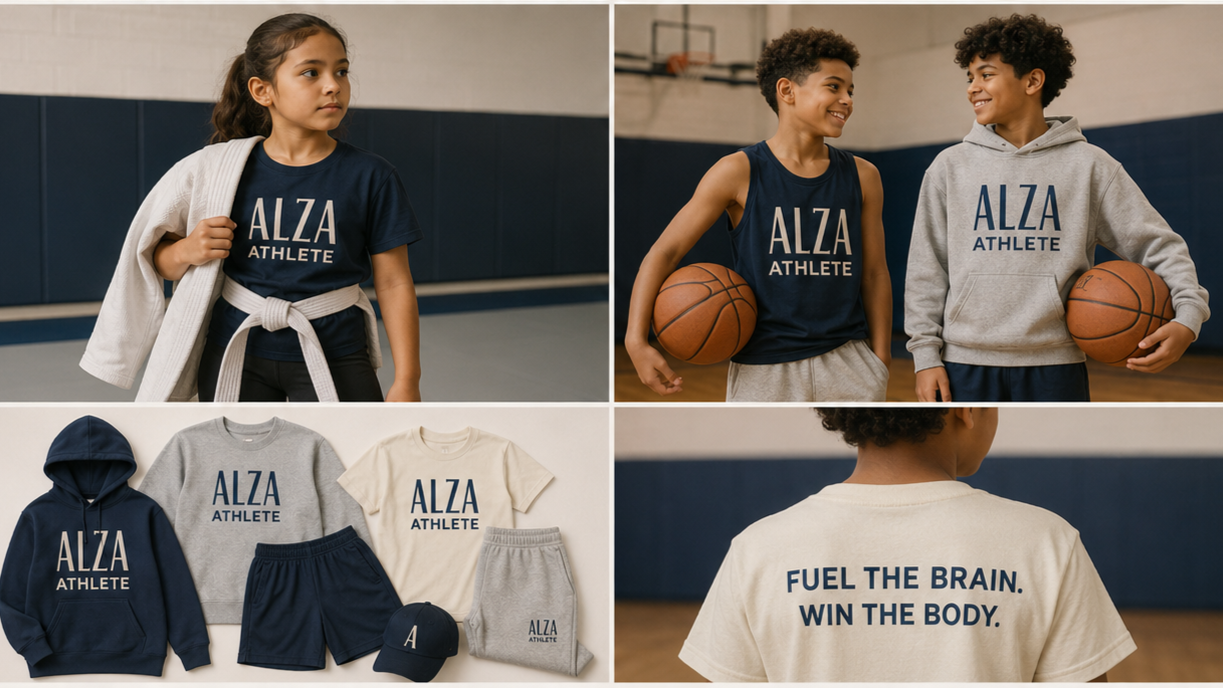 ALZA athletes training across dance and court sports
