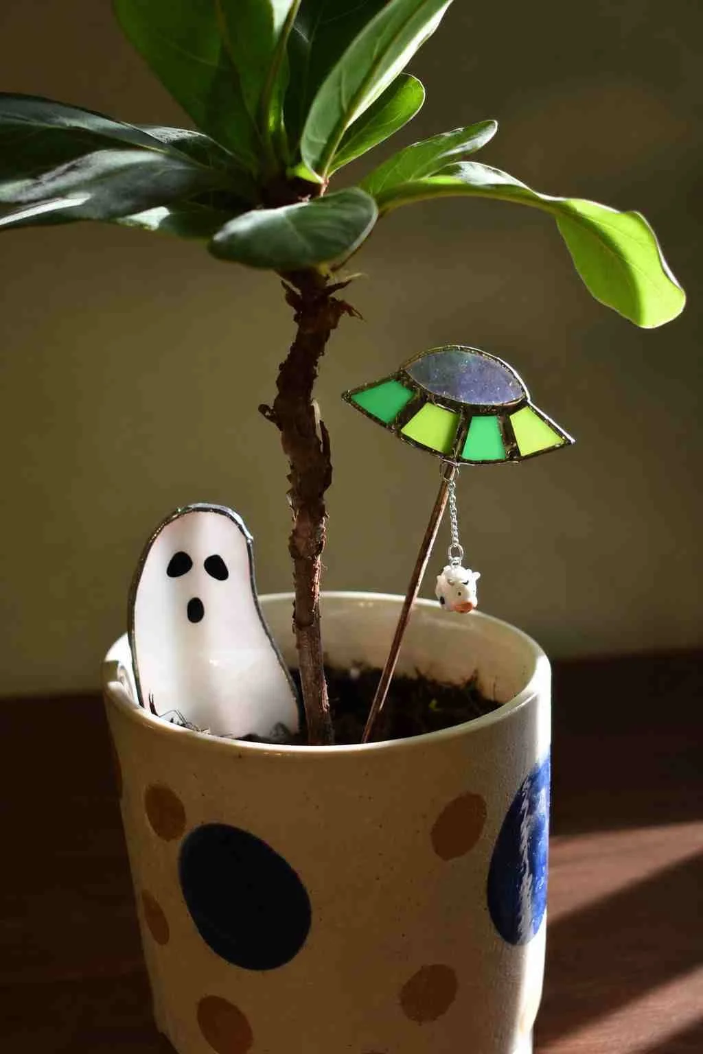 Create Your Own Stained Glass Spooky Plant Buddies