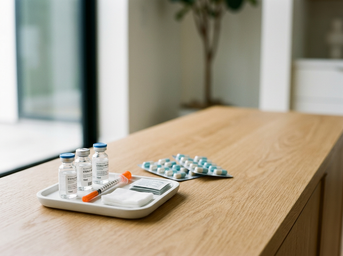 Medical supplies used for injectable treatments at Lexington Wellness & Weight Loss.