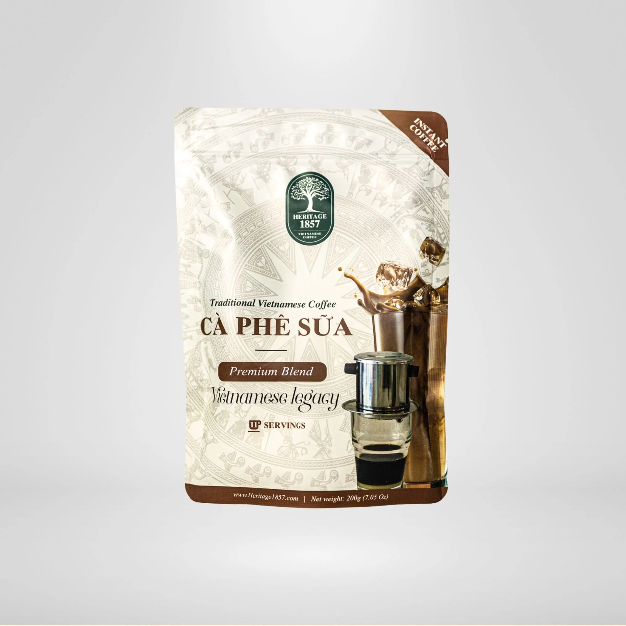Traditional Vietnamese Coffee Instant Coffee – 200g Bag (Scoop & Measure)