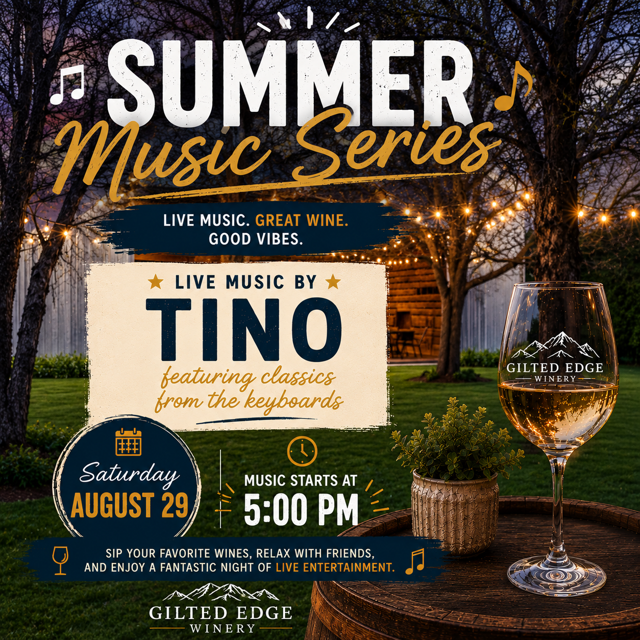 Tino- Music at the Winery