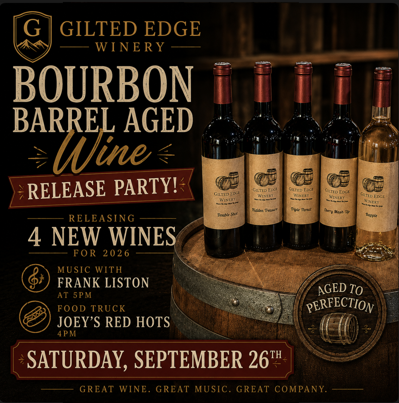 Bourbon Barrel Aged Wine - Release Party