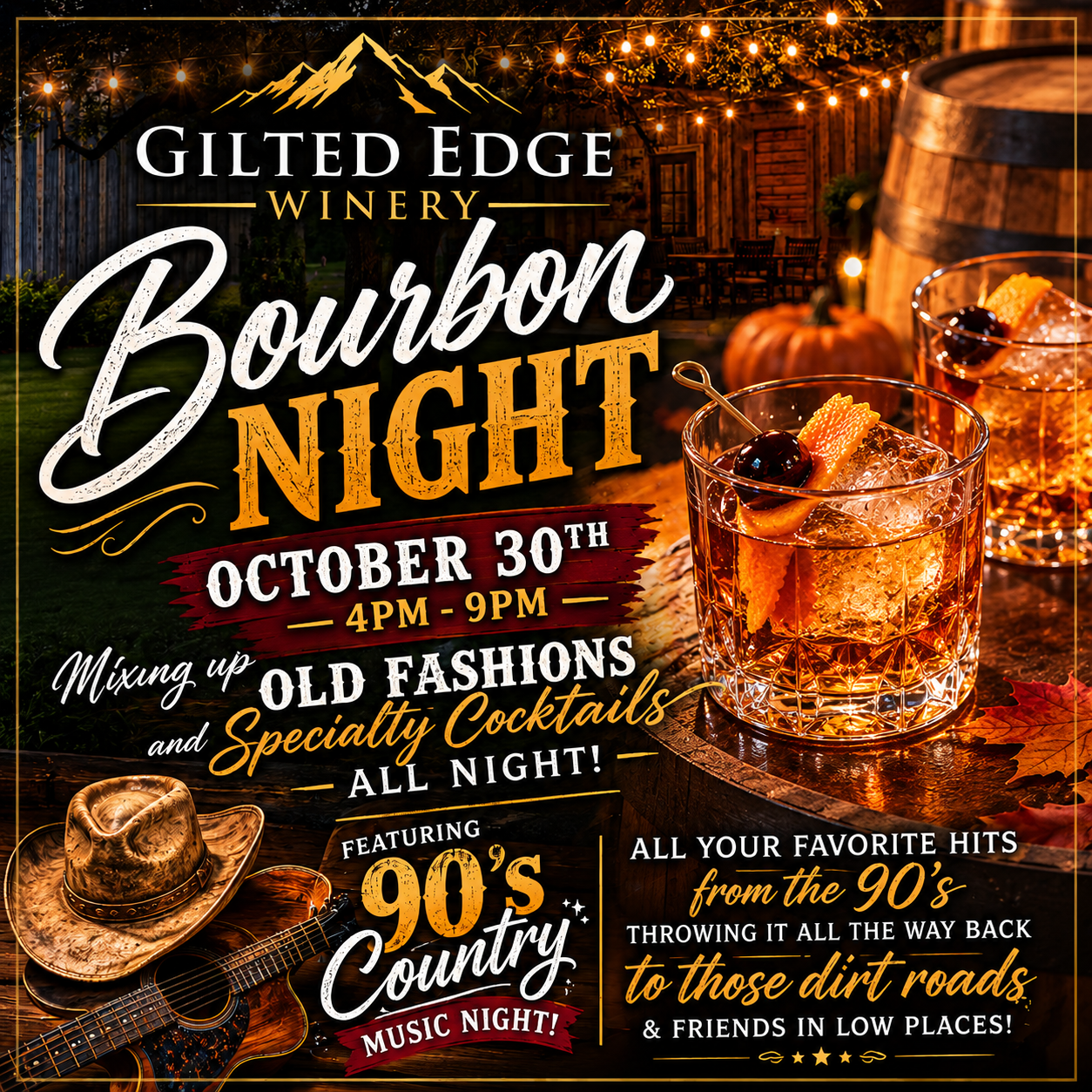 Bourbon Night & 90's Country