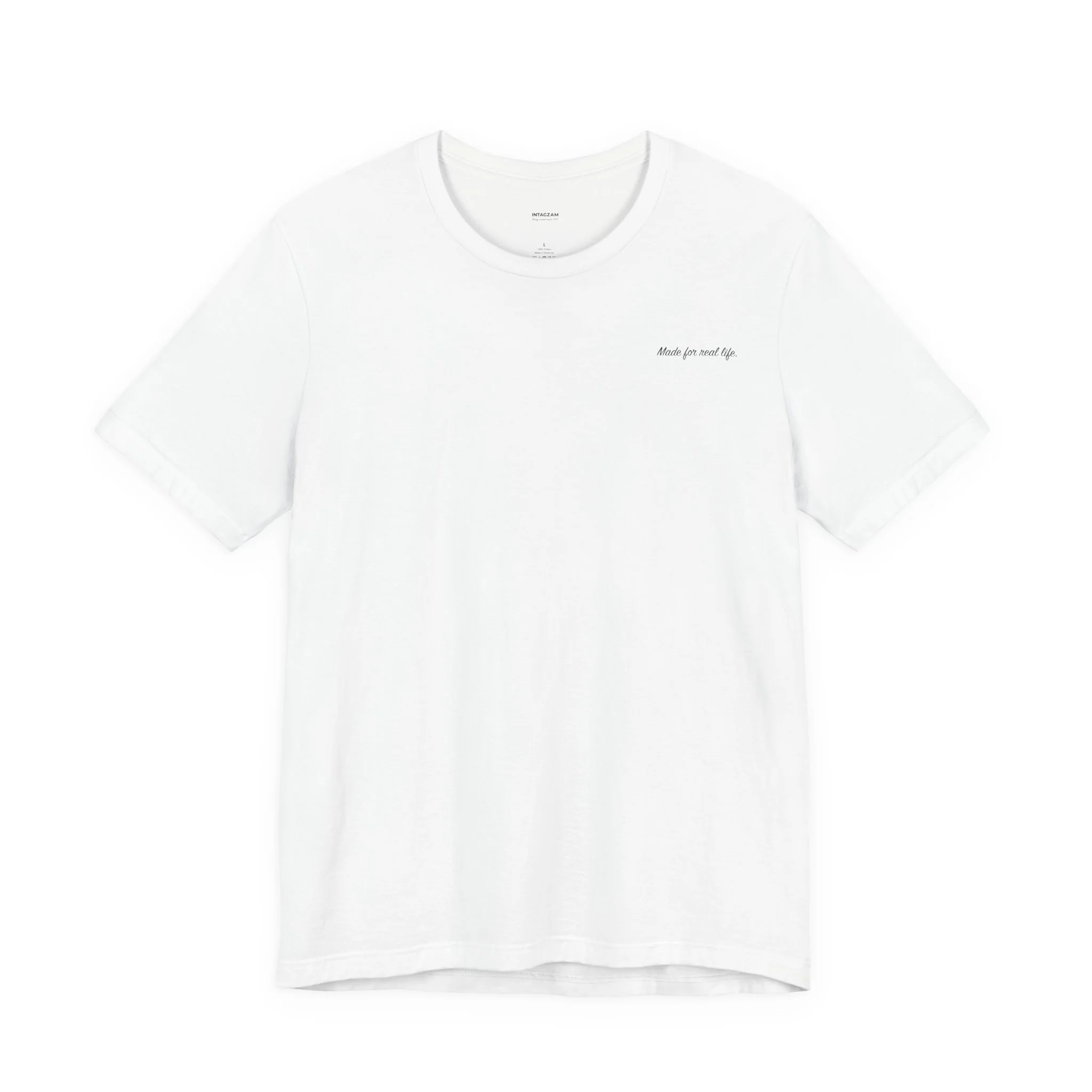 INSTAGZAM Social Club Tee | Minimal Logo Back Print T-Shirt