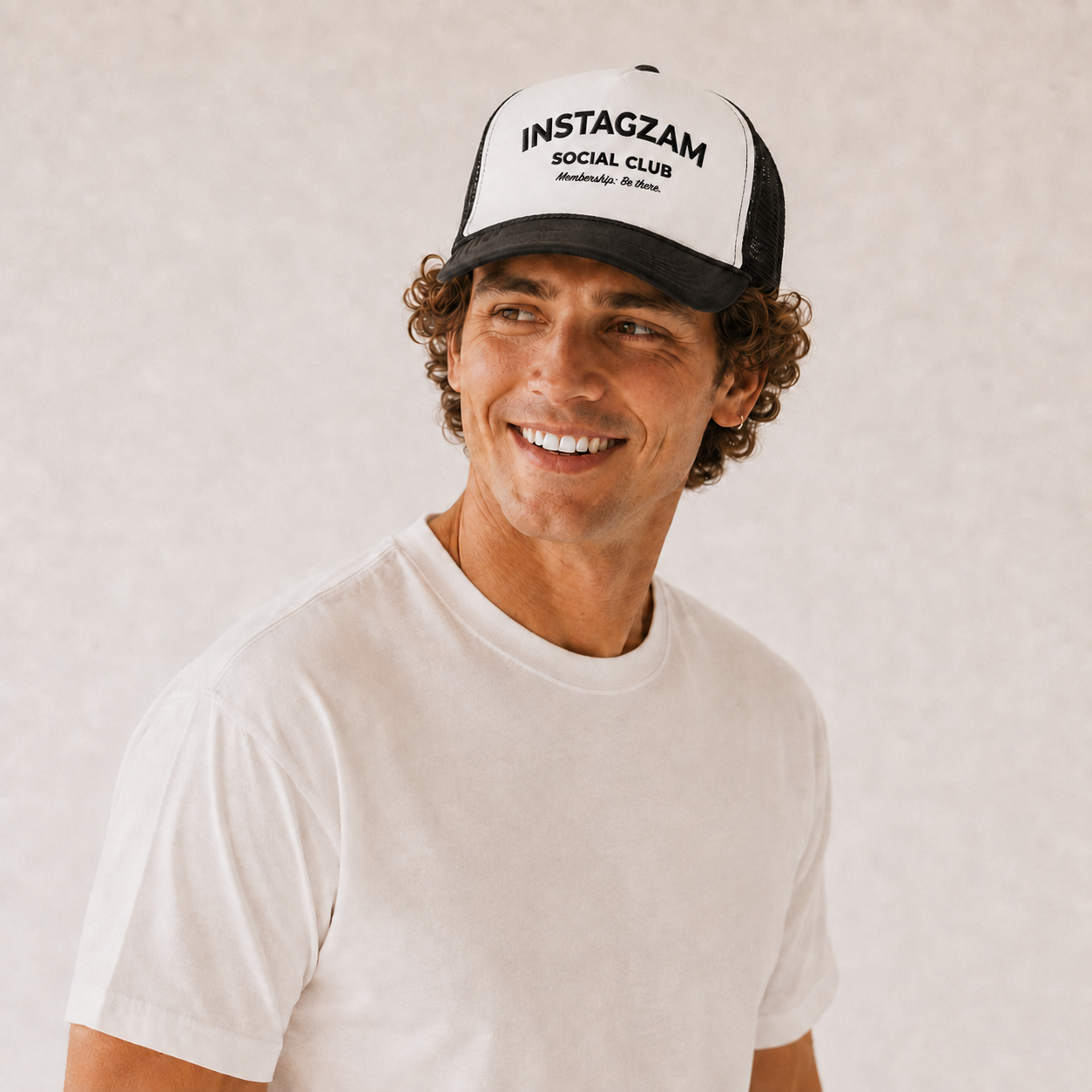 INSTAGZAM Social Club Foam Trucker Hat | Retro Mesh Cap