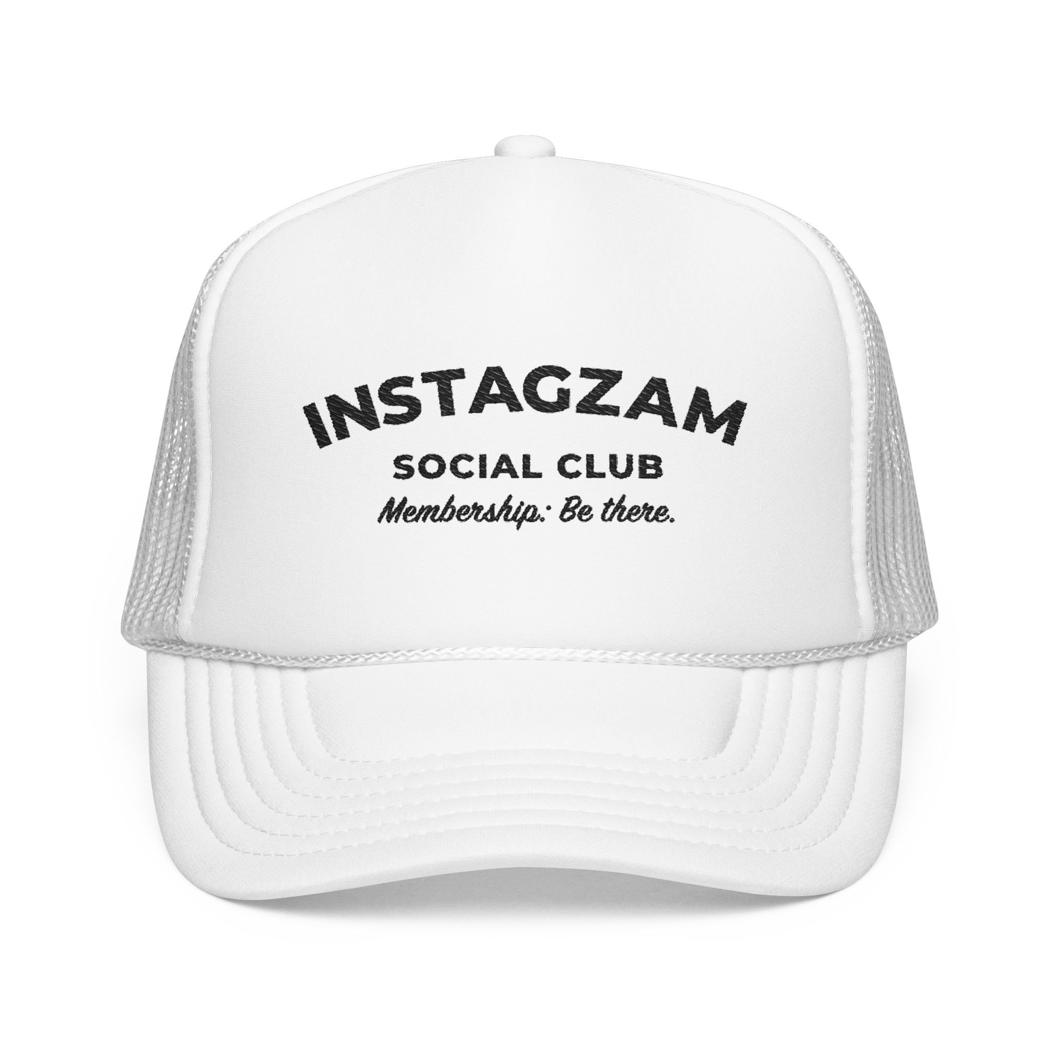 INSTAGZAM Social Club Foam Trucker Hat | Retro Mesh Cap