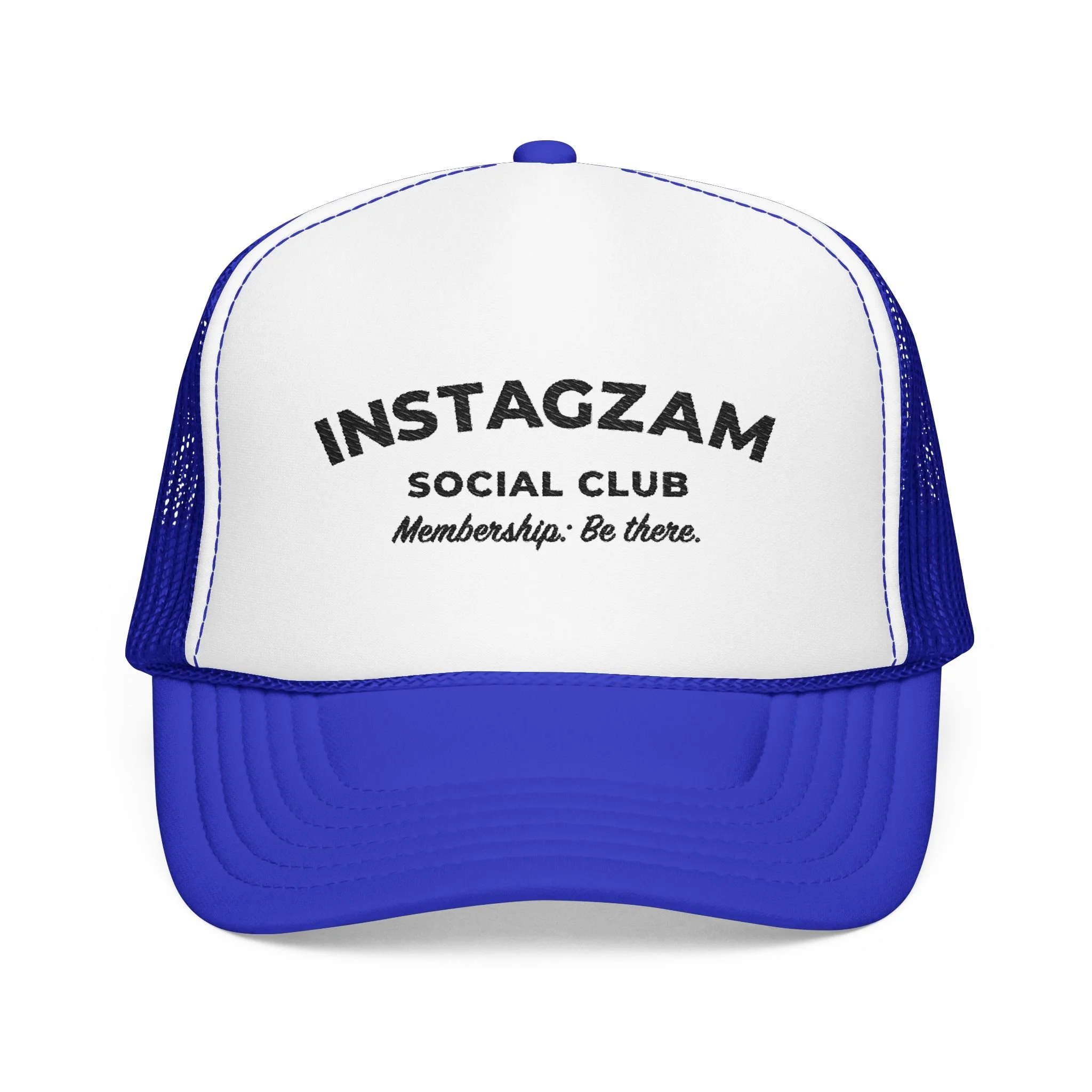 INSTAGZAM Social Club Foam Trucker Hat | Retro Mesh Cap