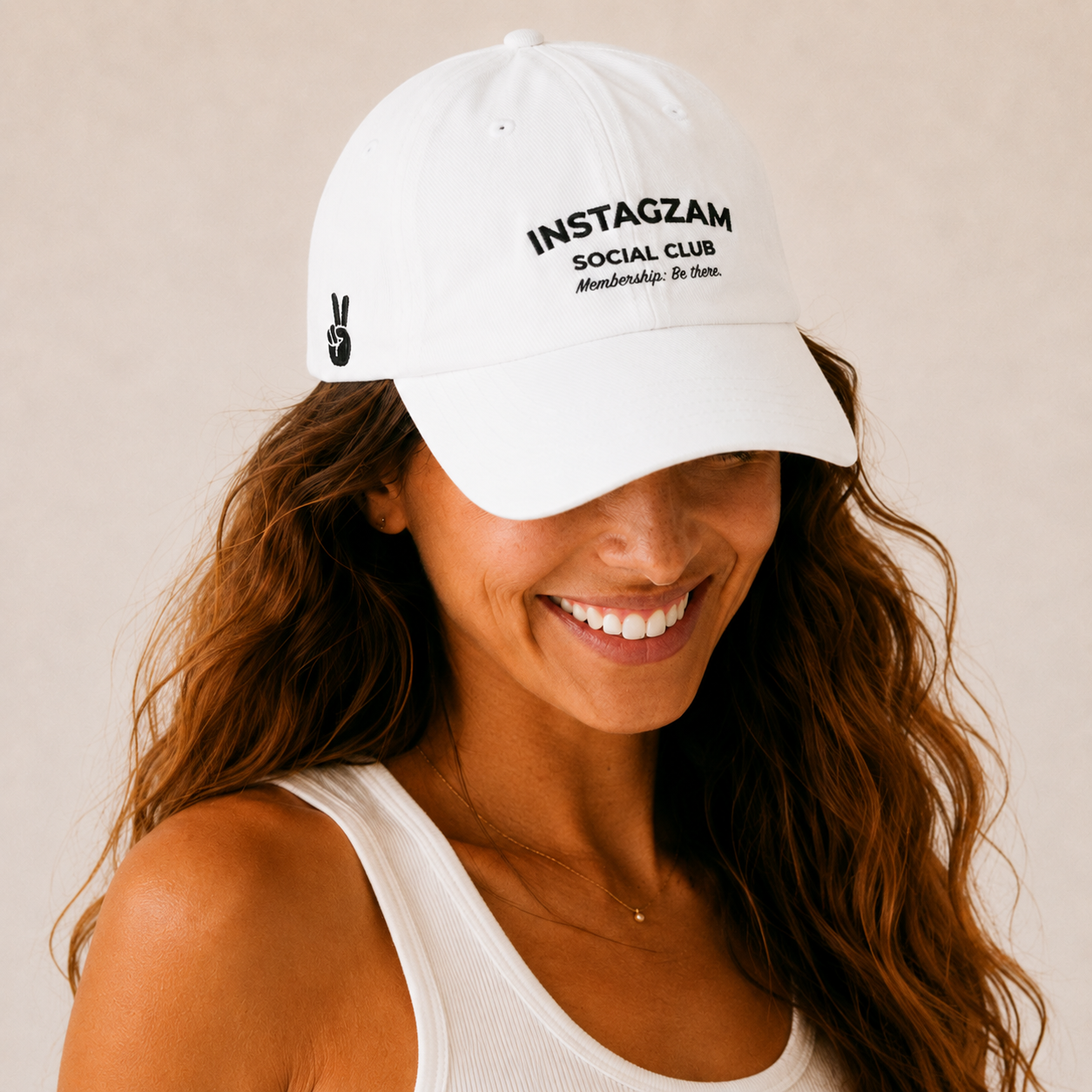 INSTAGZAM Social Club Dad Cap | Embroidered Logo Baseball Hat