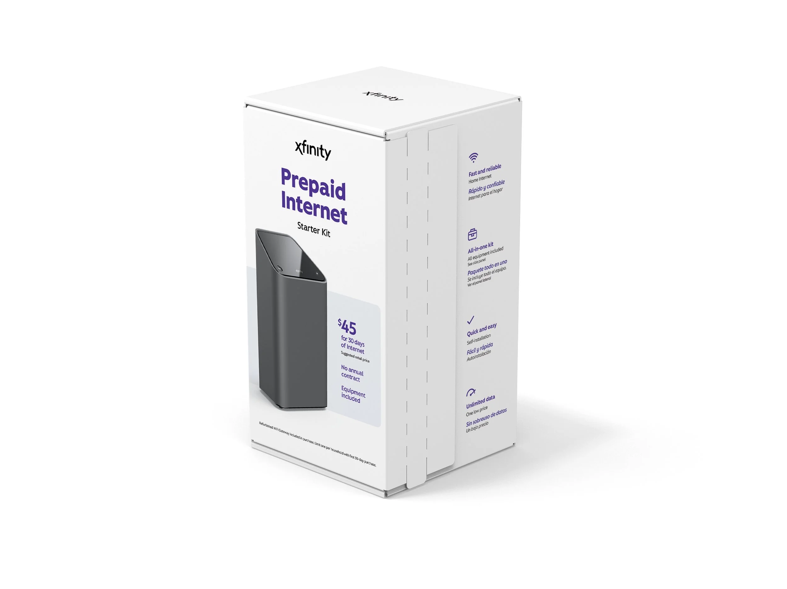 Xfinity PrePaid Packaging