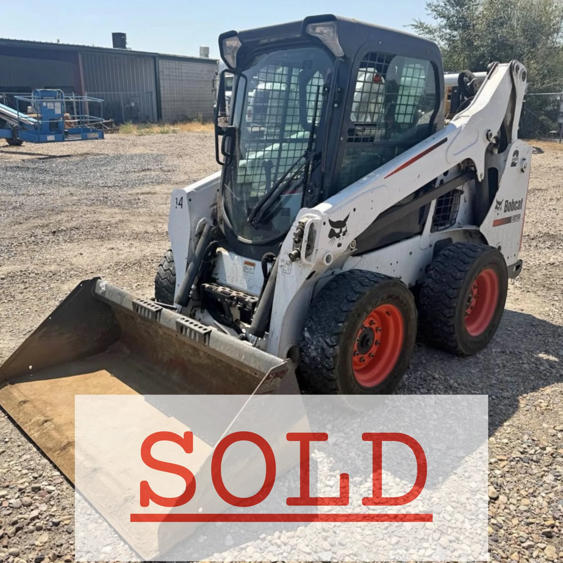 2014 Bobcat s570 skid steer cab a/c