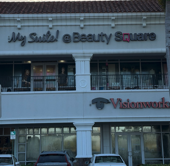 UZI CUTS Barber Studio location at My Suite @ Beauty Square in Kendall, Miami, above Visionworks.