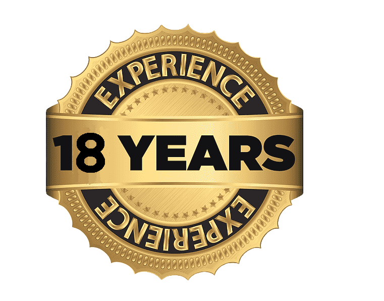 18 years of roofing experience