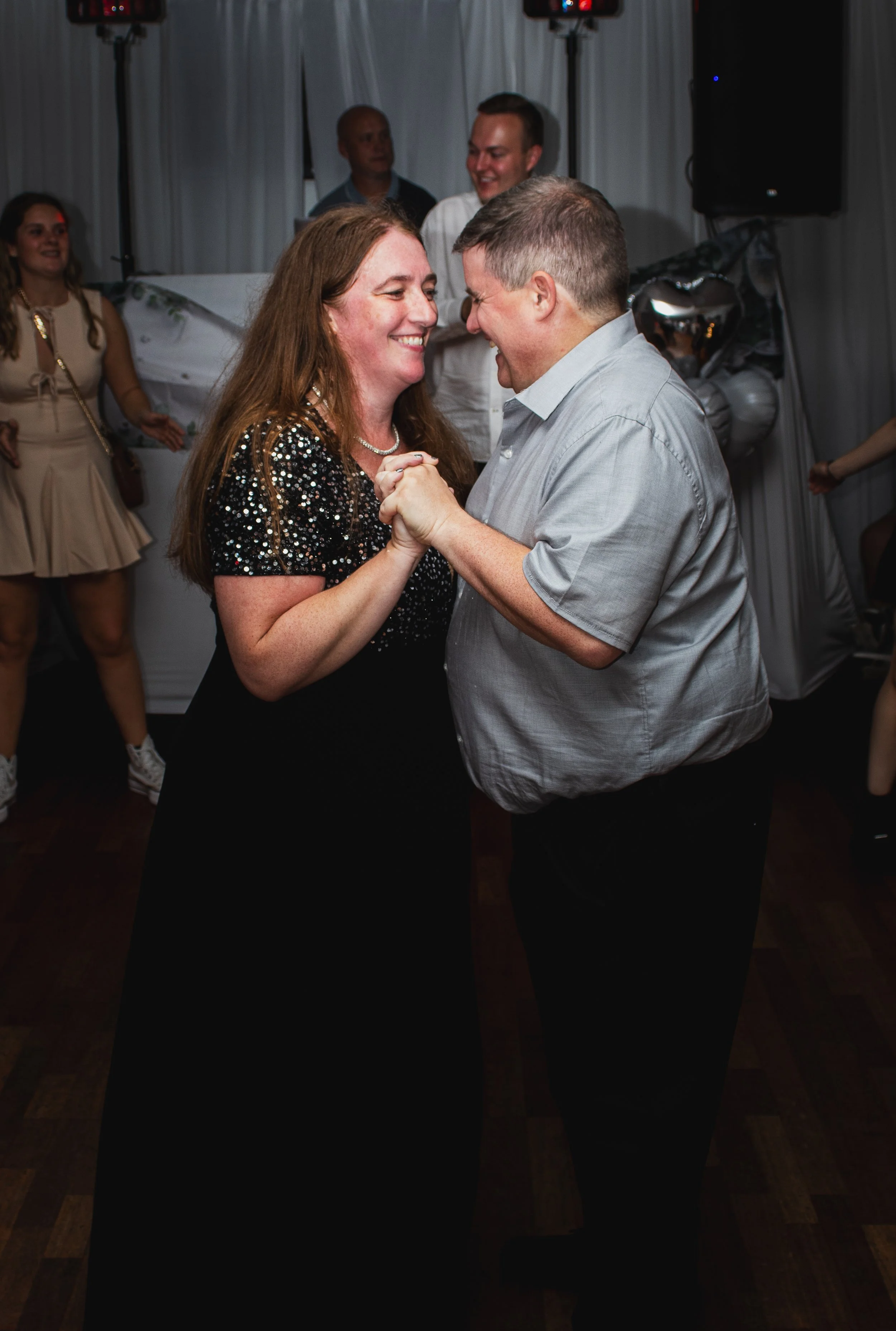 Wedding anniversary couple dancing