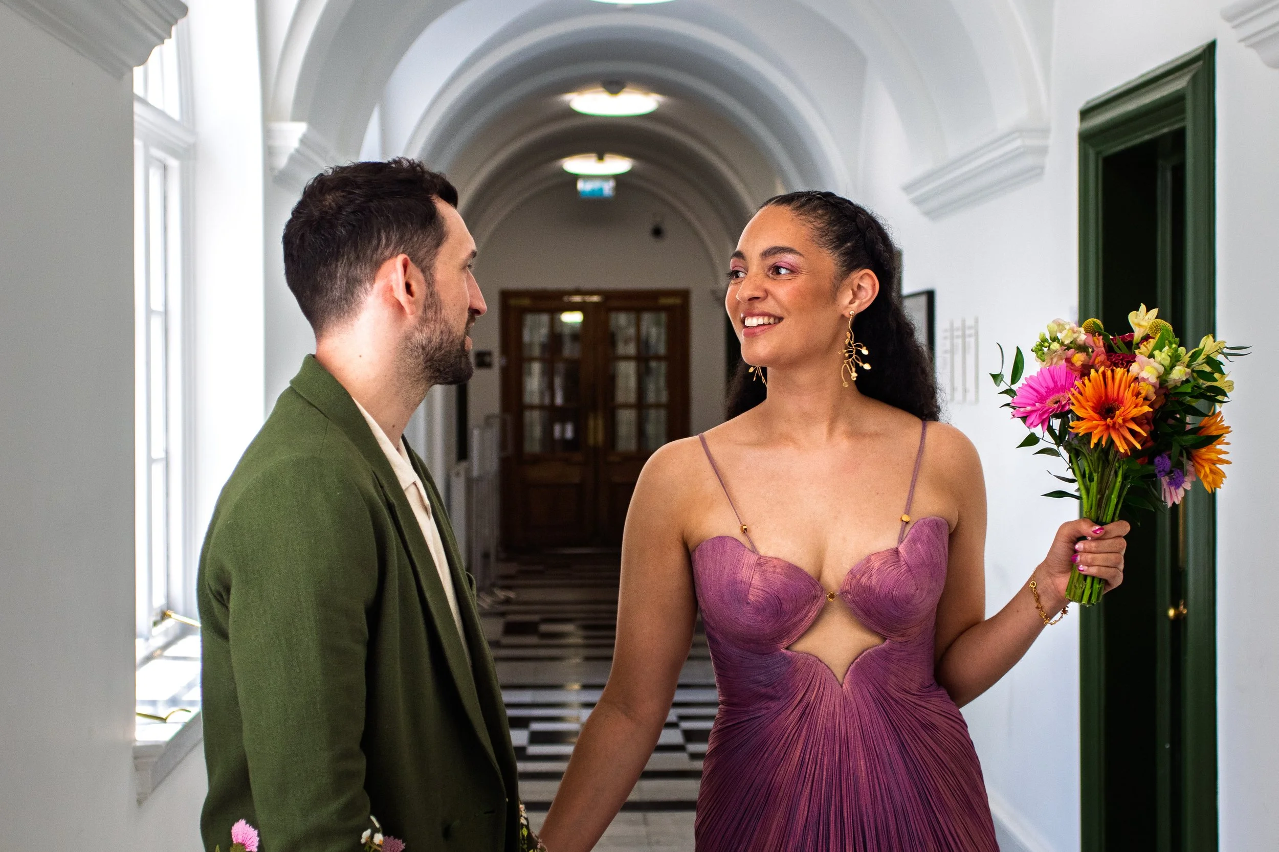 Bride and Groom at Lambeth Townhall