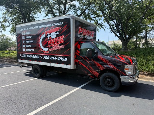 Prime Home Improvements work truck.