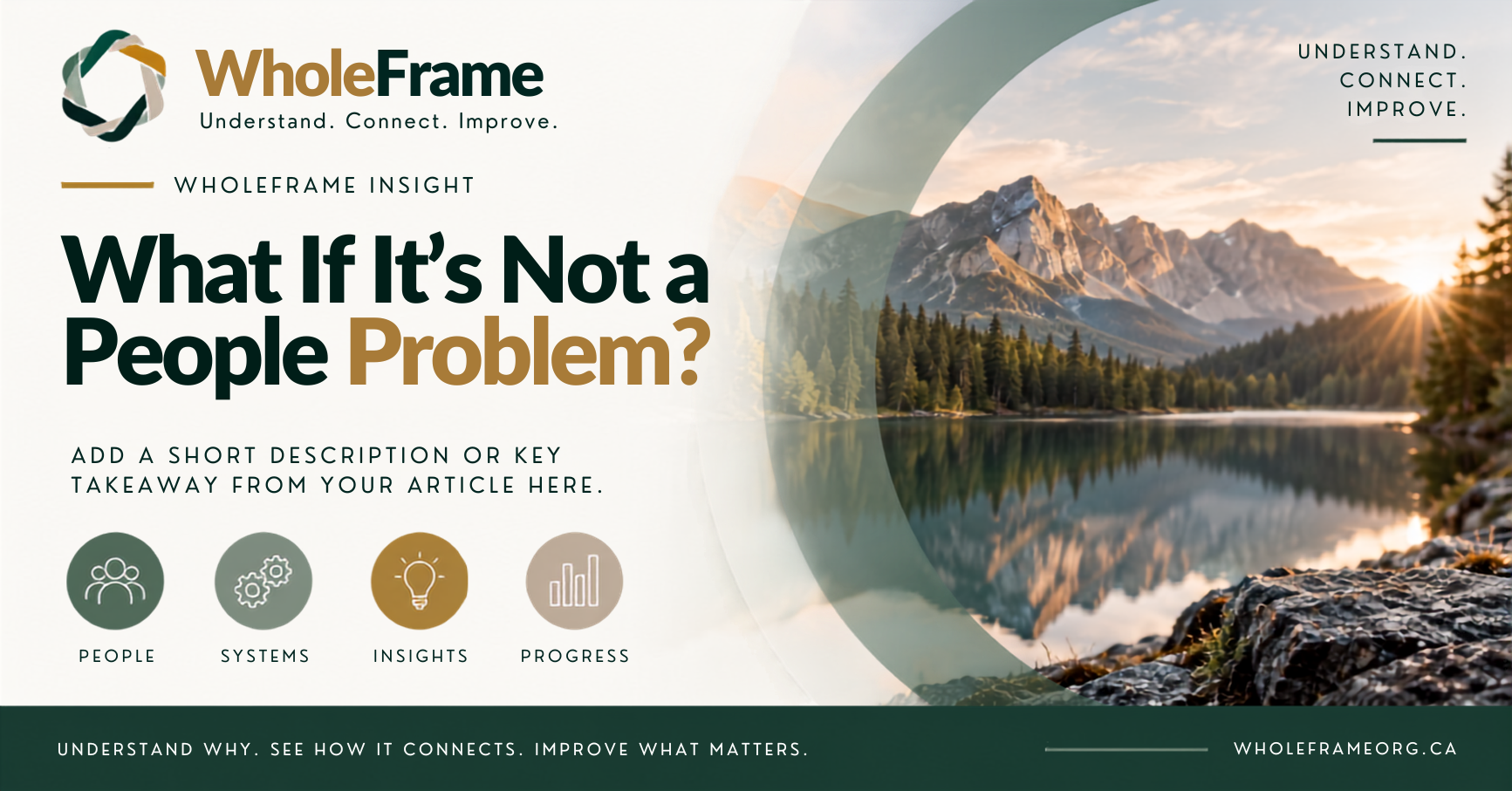 When a Behavior Problem Isn't Just a People Problem