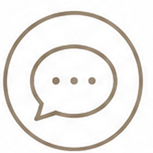 Speech bubble icon with three dots inside