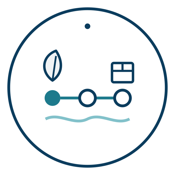Icon for sustainable sourcing and traceability