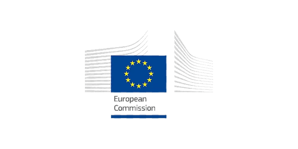Illustration of the European Parliament logo with abstract lines and shapes.
