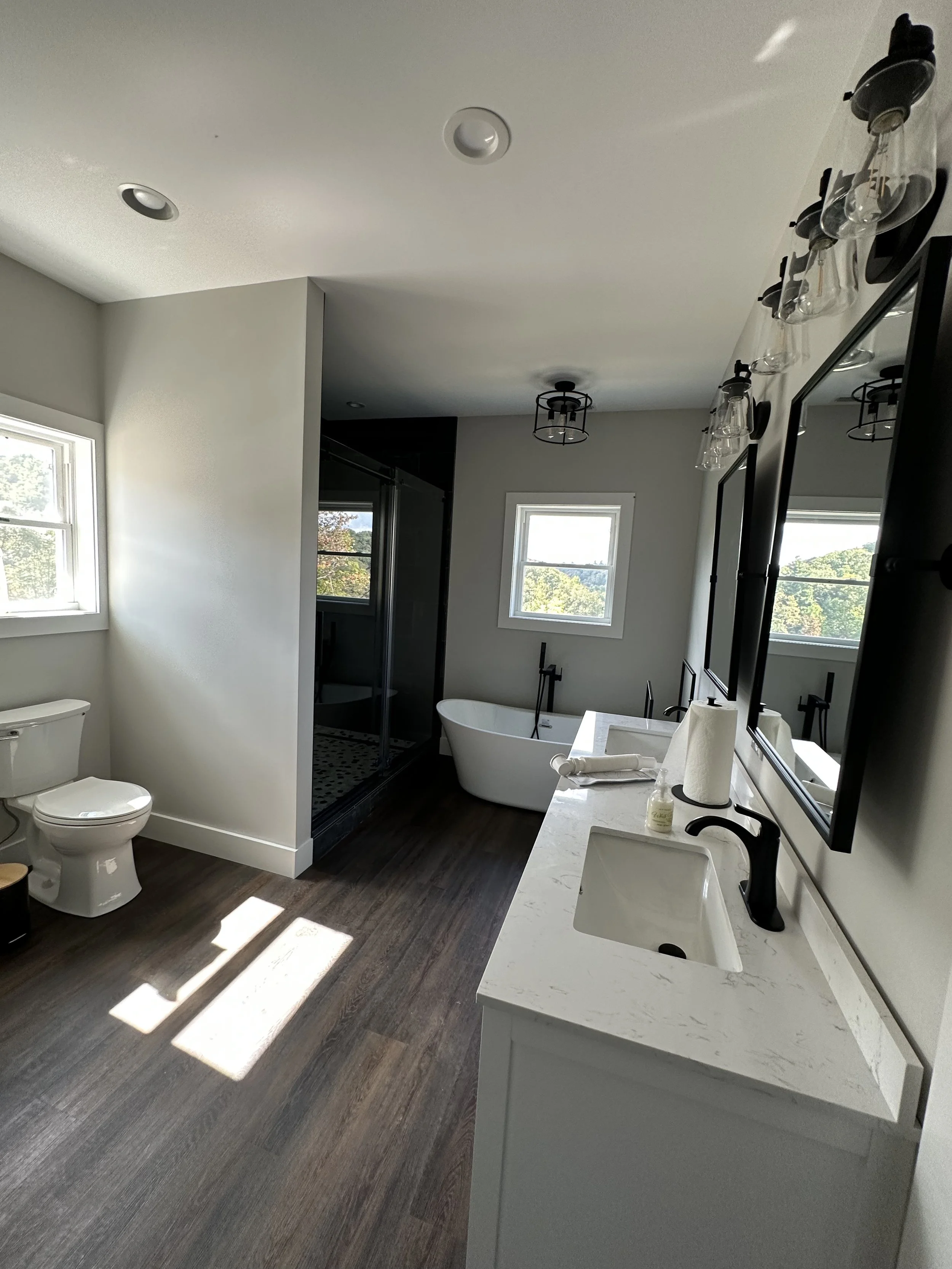 Finished Bathroom with laundry room
