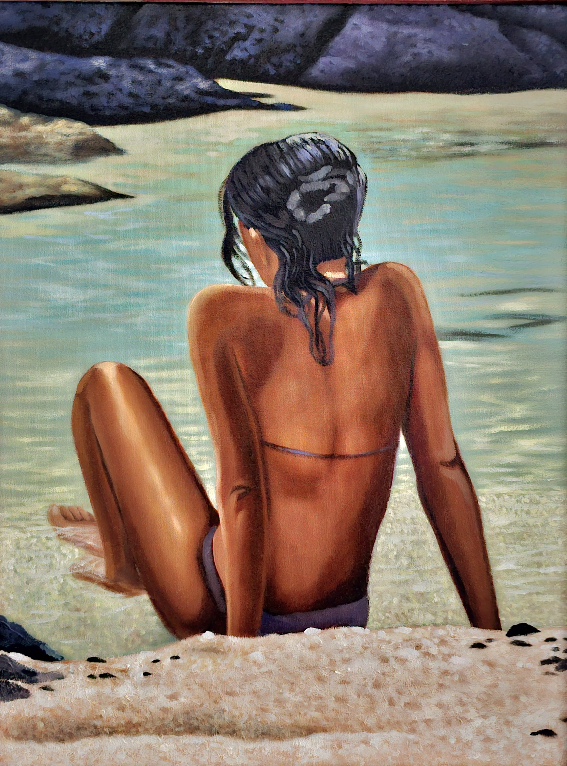 Tranquil Hawaiian Beach Retreat Painting
