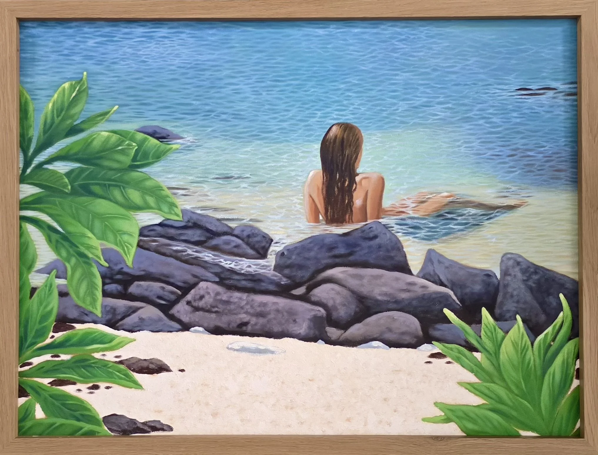 Serene Hawaiian Ocean Escape - Original Oil Painting