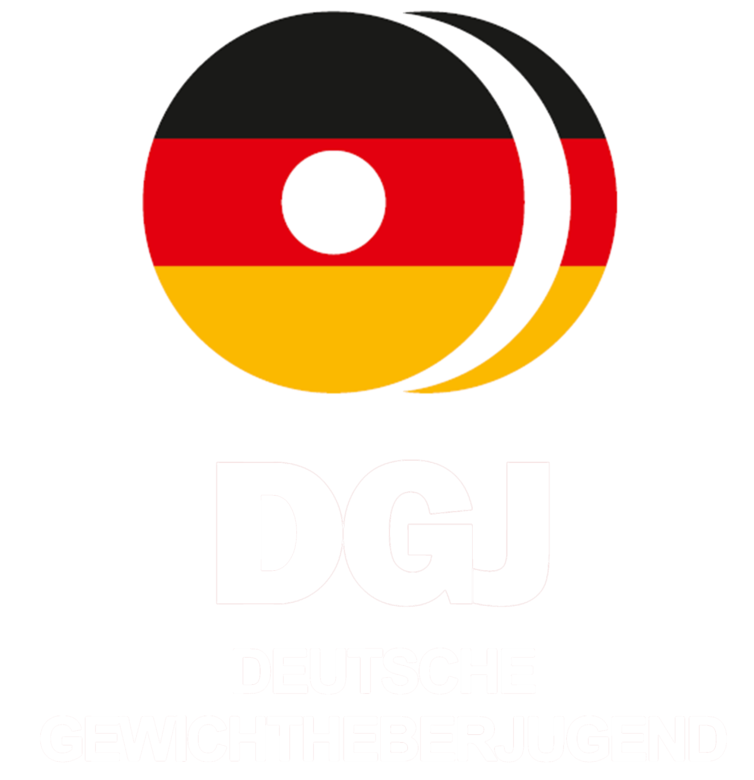 Das Bild zeigt eine Stempelmarke mit dem deutschen Wappen und den Worten 'DEUTSCHE GEMEINTHETER.UNG' in weißen Buchstaben. Die Farben sind rot, schwarz und gold.