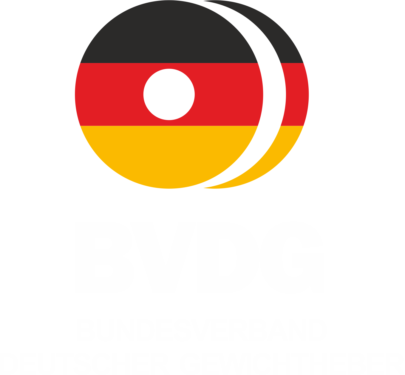 Logo des Deutschen Fußball-Bundes, bestehend aus zwei stilisierten Fußbällen mit deutschem Flaggenmuster, darunter abgekürzte Text 'DFB' und vollständiger Name in weißen Buchstaben.