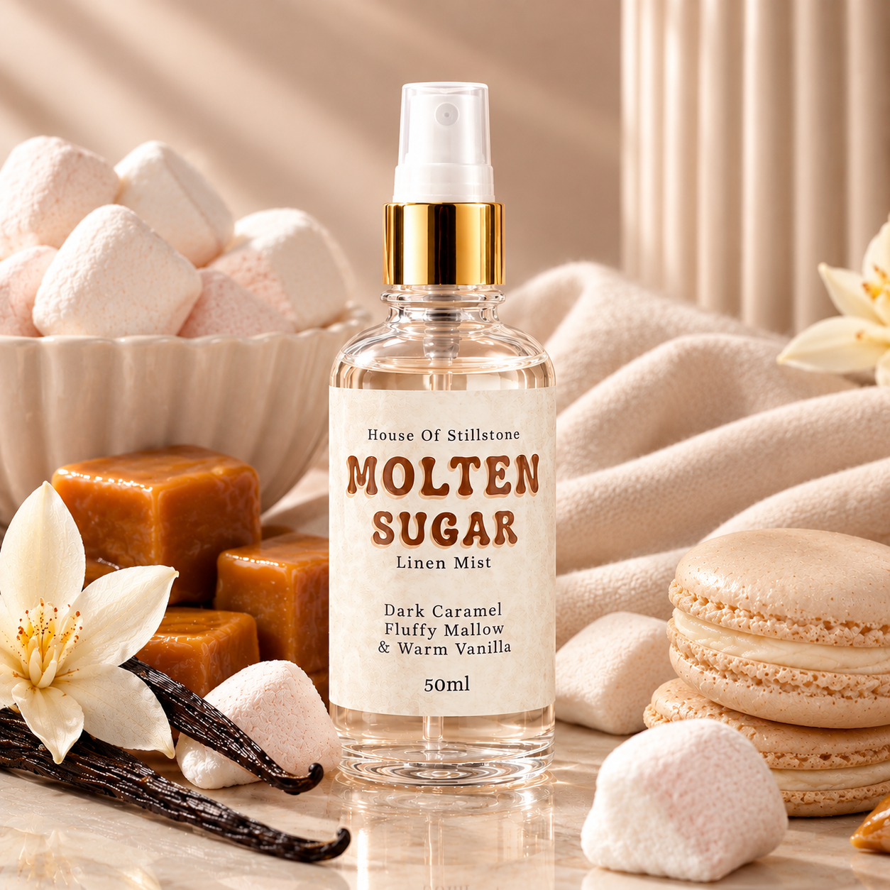 Molten Sugar Linen Mist