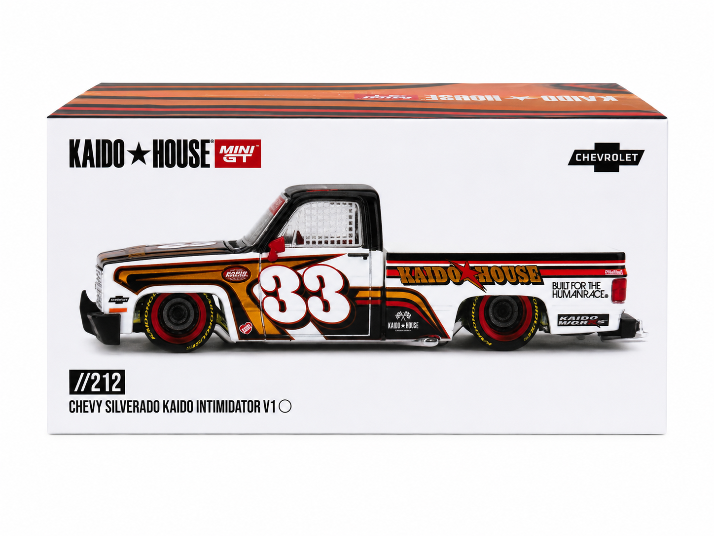 Kaido House x MINI GT Chevrolet Silverado Kaido Intimidator V1 #33 1:64 KHMG212