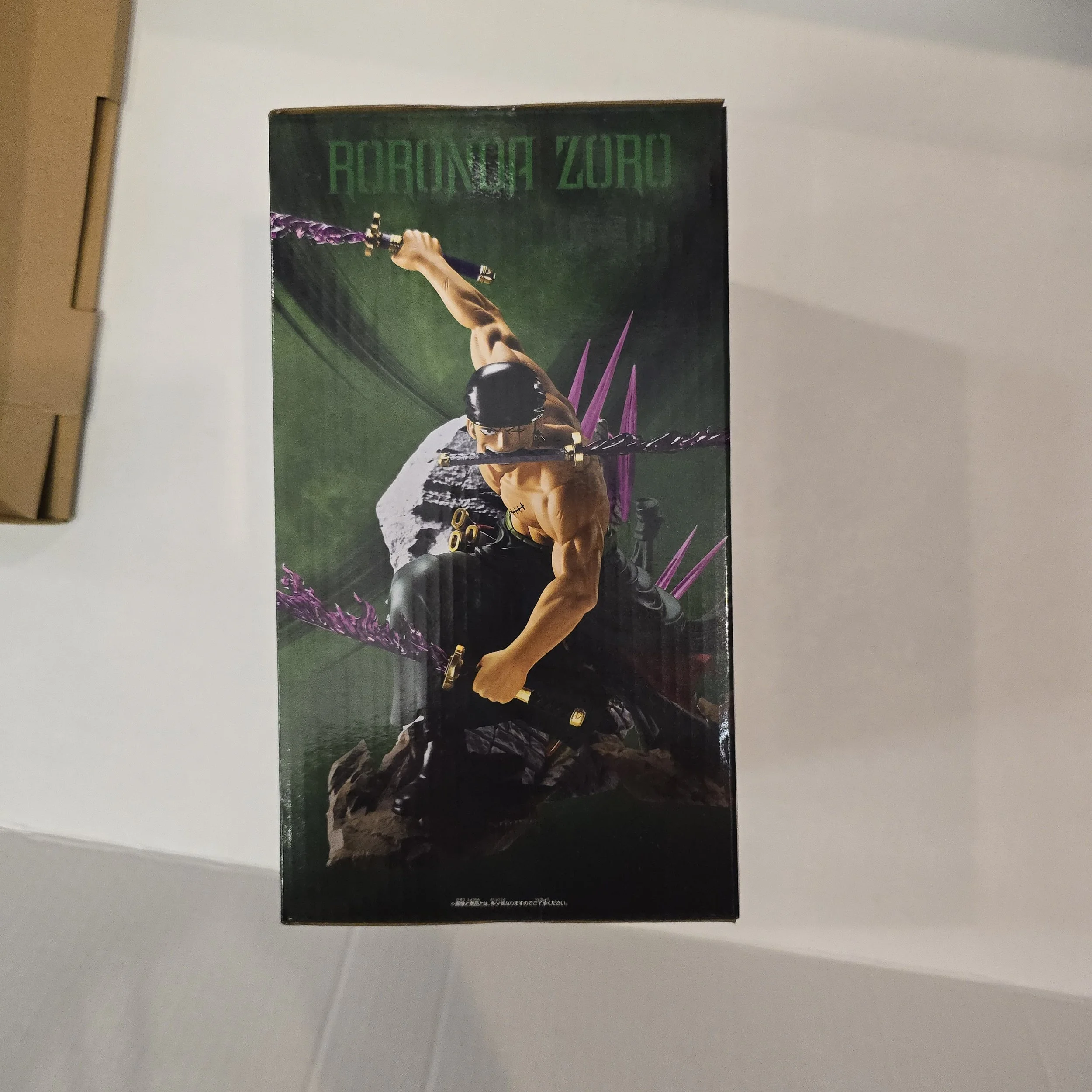 Roronoa Zoro Theorama Soul Banpresto figure box side artwork