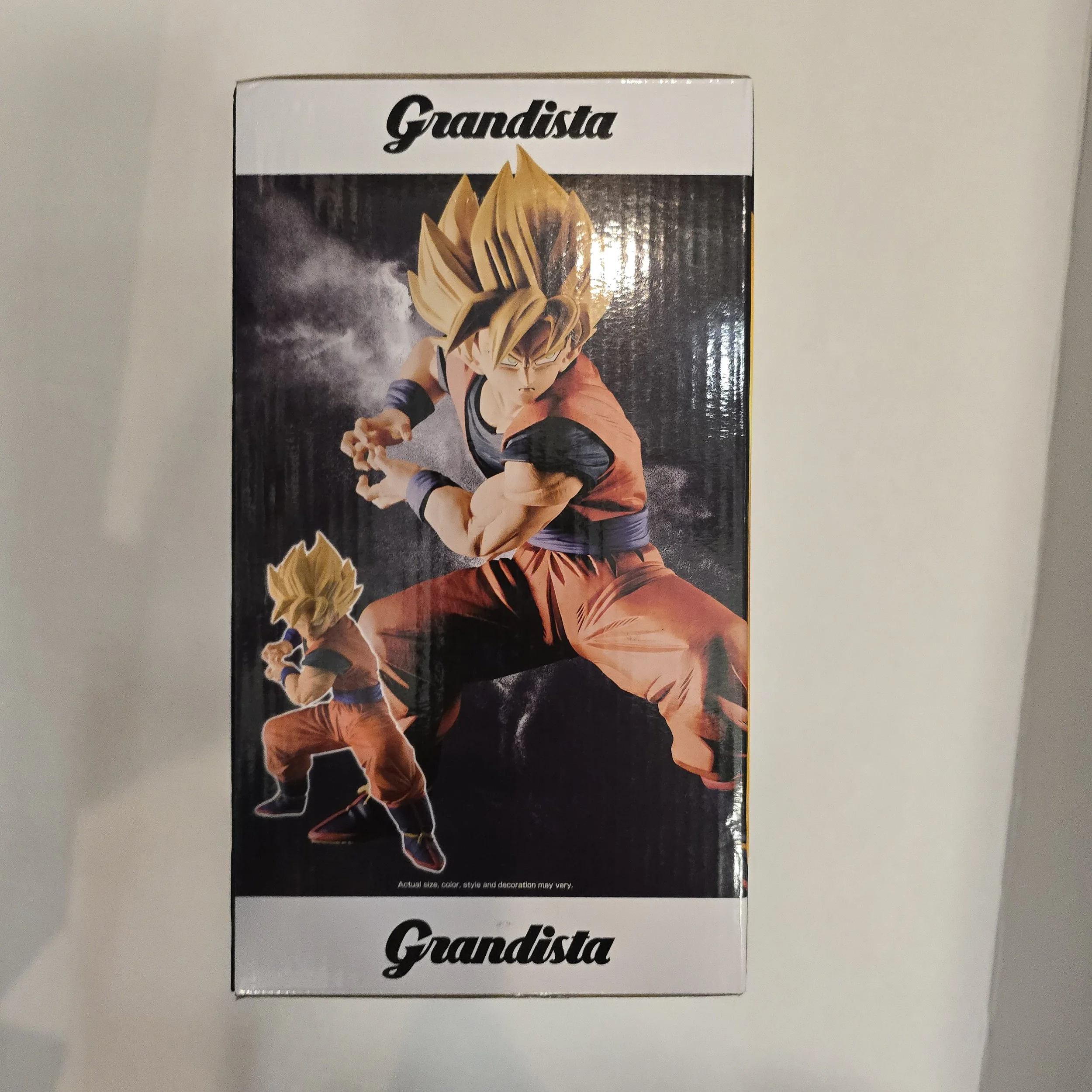 Super Saiyan Goku Grandista figure box side Kamehameha artwork