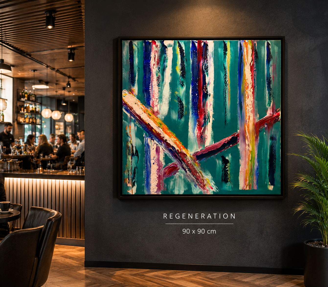 Regeneration 90x90cm Oil On Canvas