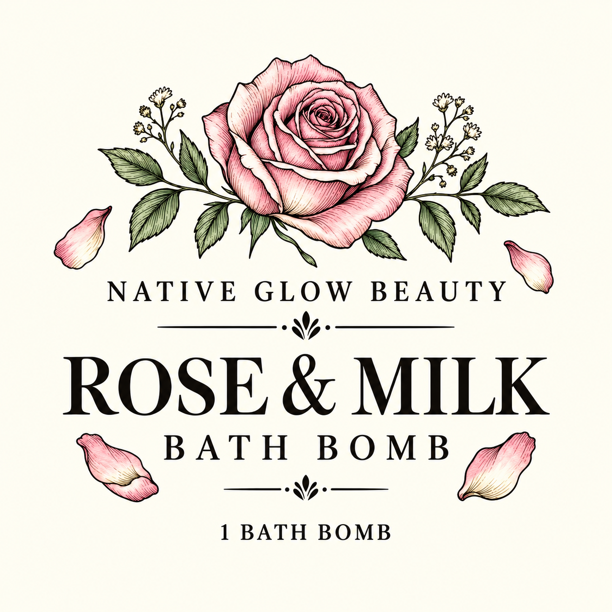 Rose & Milk Bath Bomb