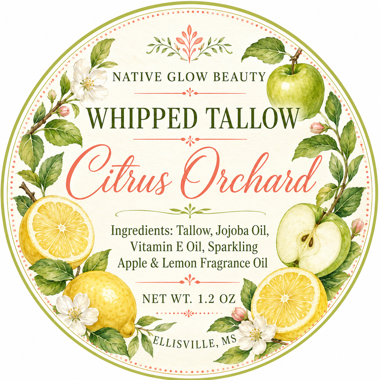 Whipped Tallow Citrus Orchard