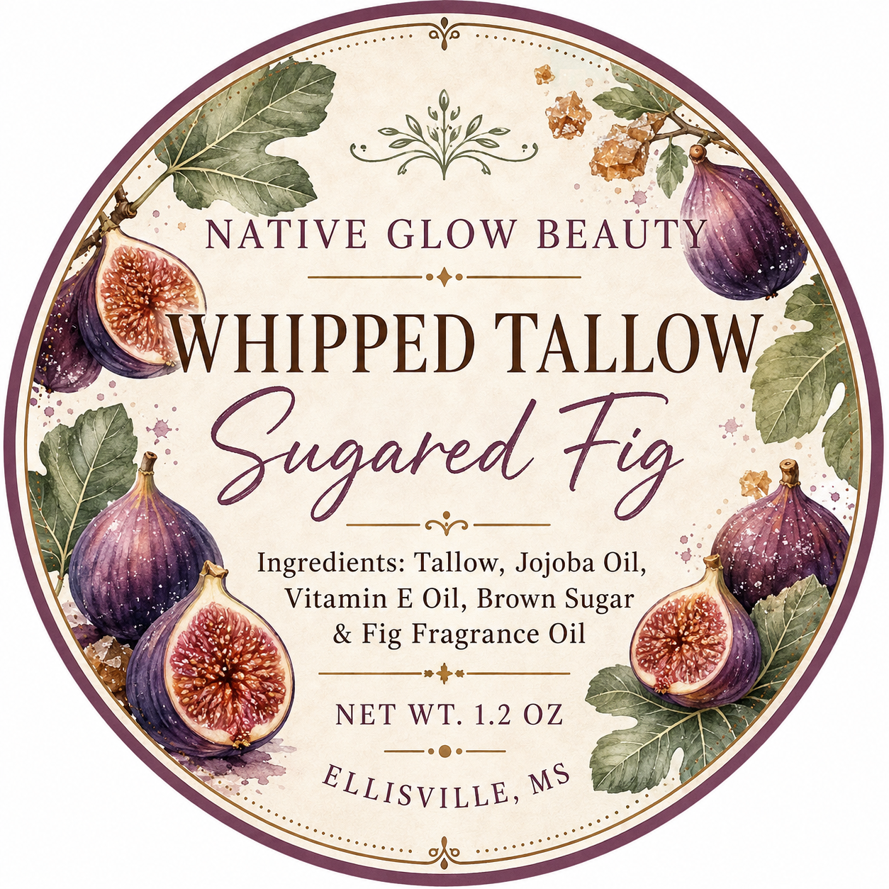 Whipped Tallow Sugared Fig