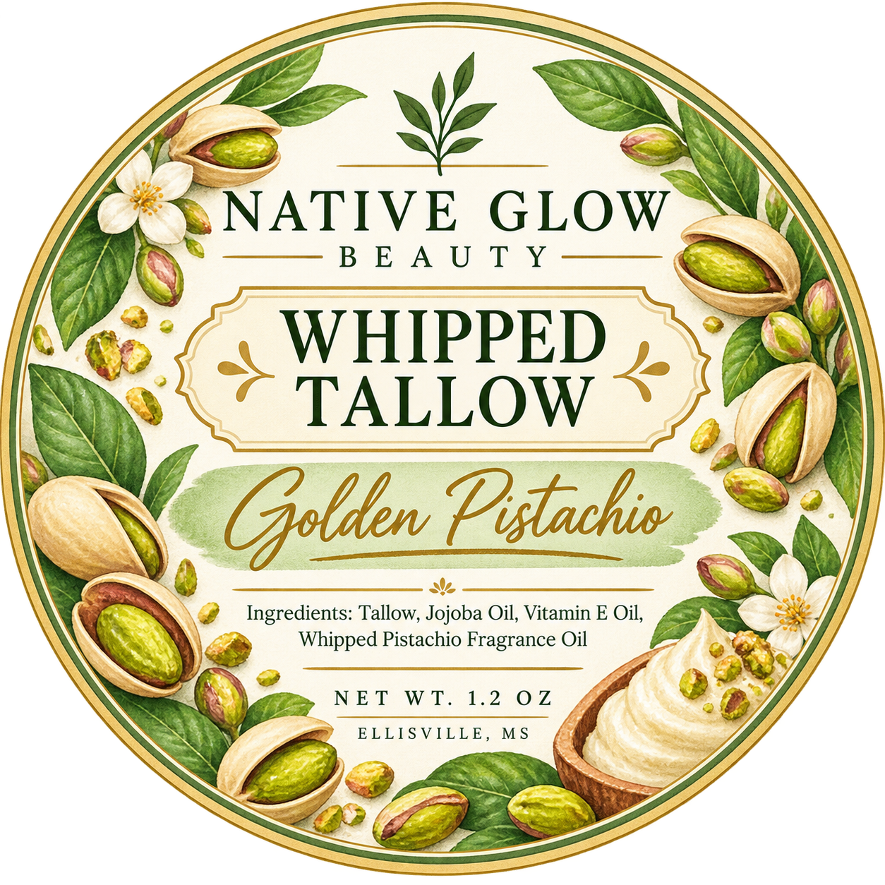 Whipped Tallow Golden Pistachio