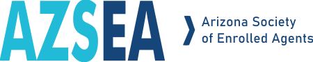 Logo of the Arizona Society of Enrolled Agents with the acronym AZSEA.