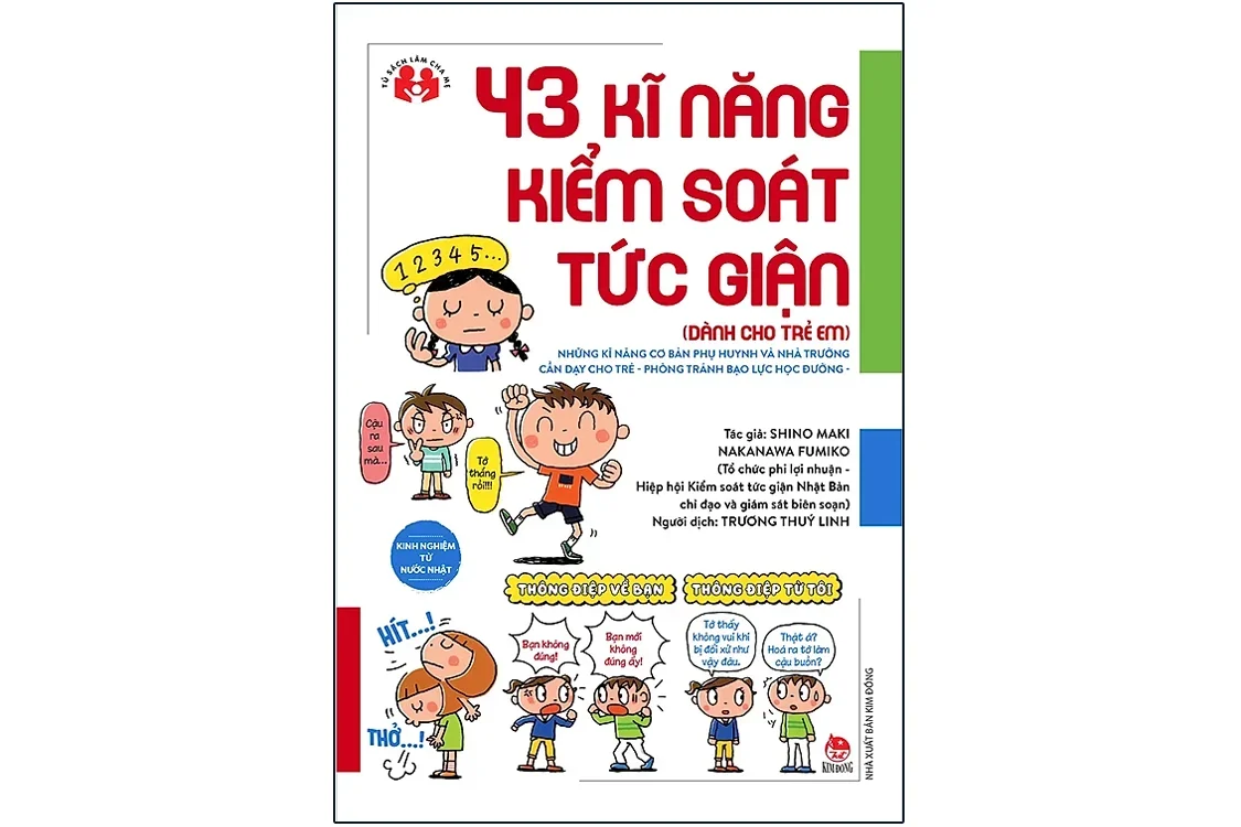 Bìa sách 43 kỹ năng kiểm soát tức giận - Shino Maki