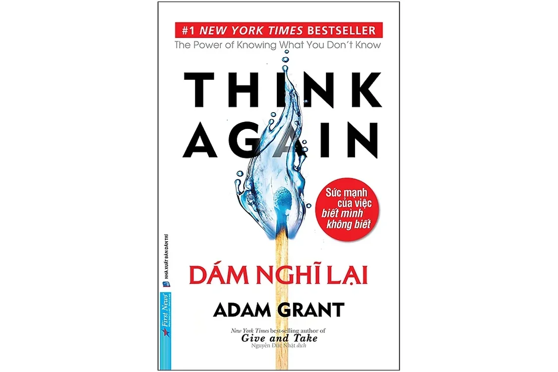 Bìa sách Dám nghĩ lại - Adam Grant