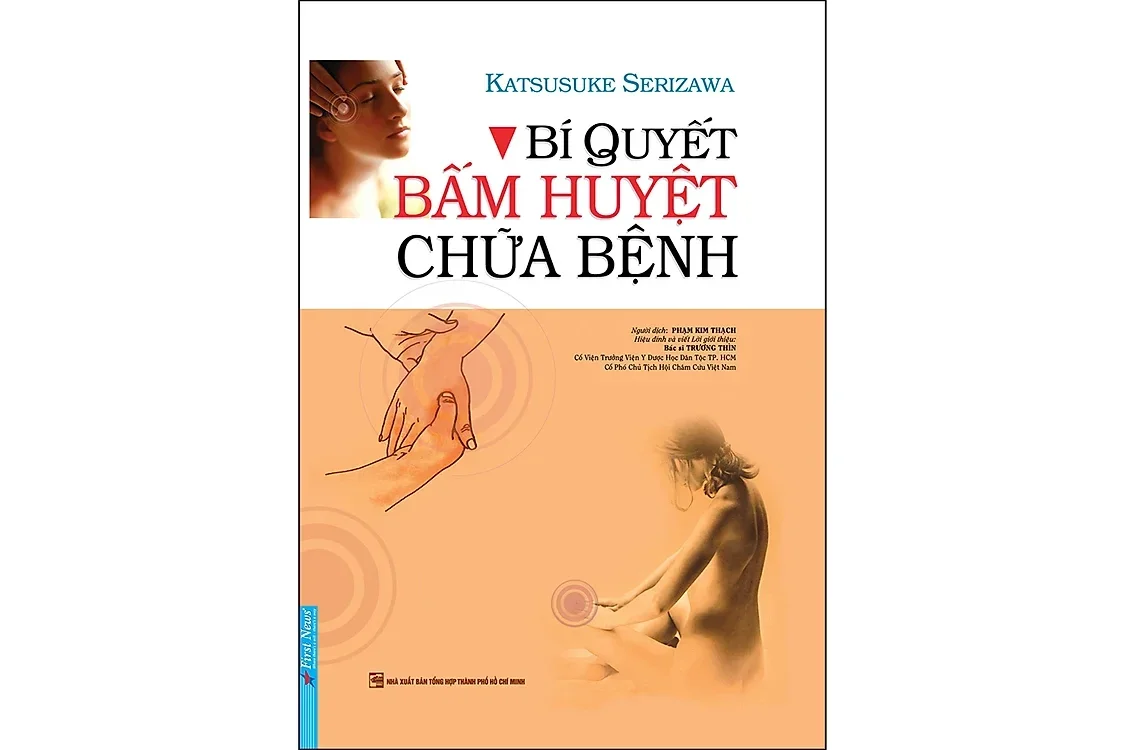 Bìa sách Bí quyết bấm huyệt chữa bệnh - Katsusuke Serizawa