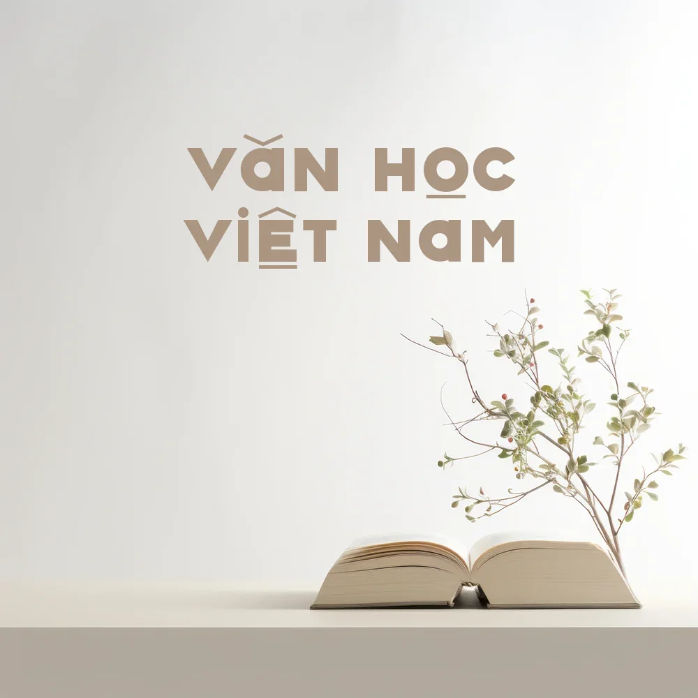 Banner tủ sách Văn học Việt Nam tại tiệm sách Saigon, gồm sách Nguyễn Nhật Ánh, Nguyễn Ngọc Tư, và văn học Việt Nam.