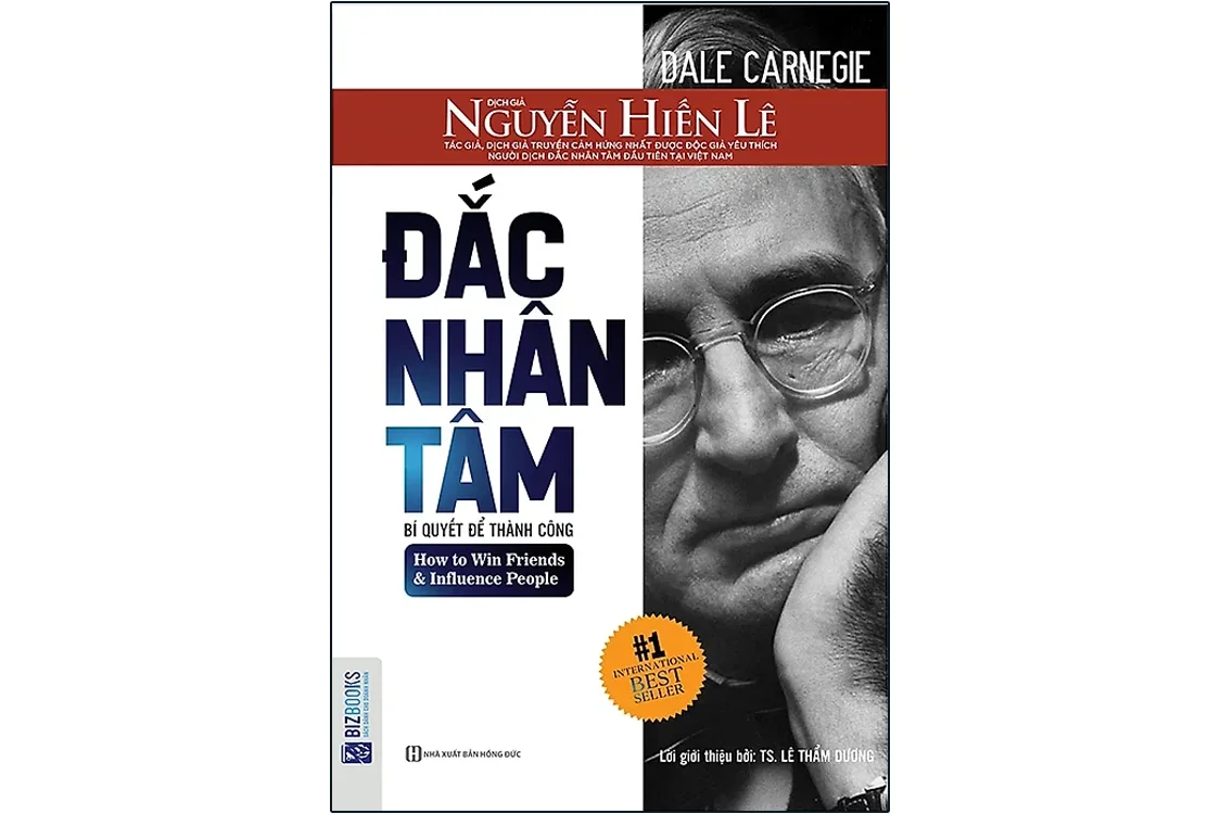 Bìa sách Đắc nhân tâm - Dale Carnegie, bản dịch Nguyễn Hiến Lê