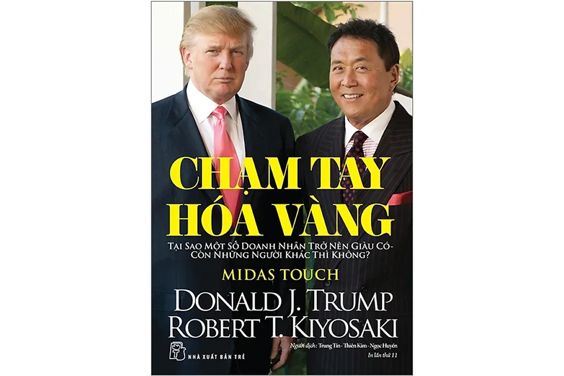 Bìa sách Chạm tay hóa vàng - Donald Trump và Robert Kiyosaki