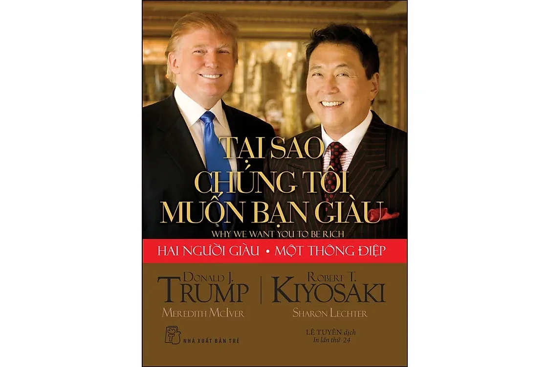 Bìa sách Tại sao chúng tôi muốn bạn giàu - Donald Trump - Robert Kiyosaki